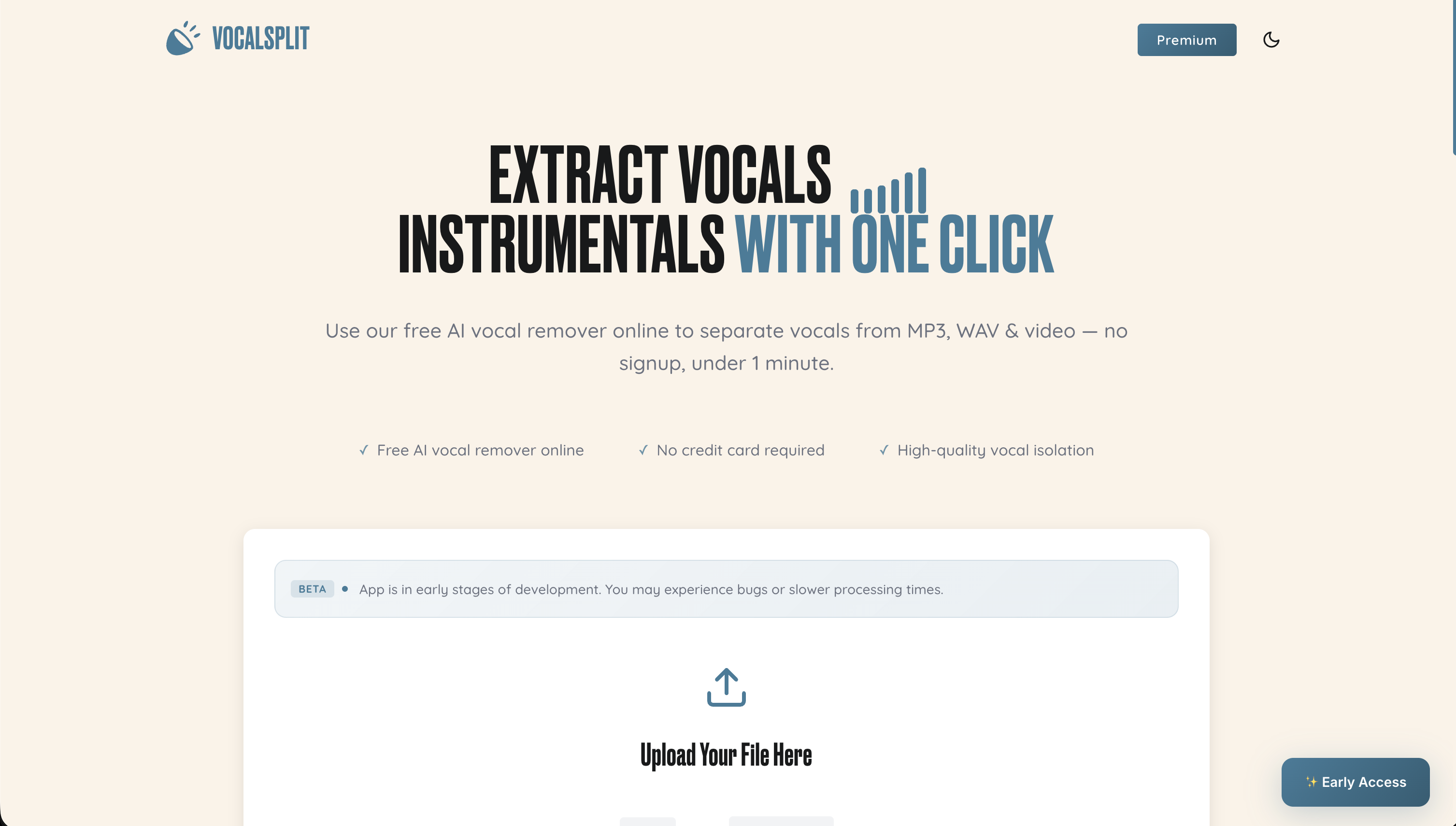 Vocalsplit, AI product